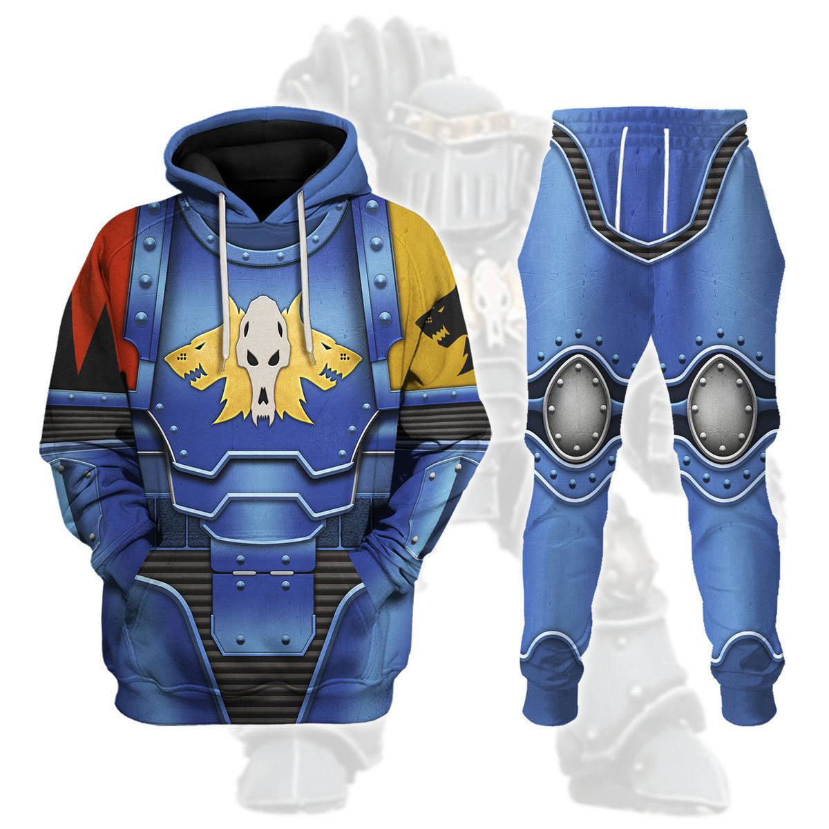 Space Wolves in Mark III Power Armor T-shirt Hoodie Sweatpants Cosplay