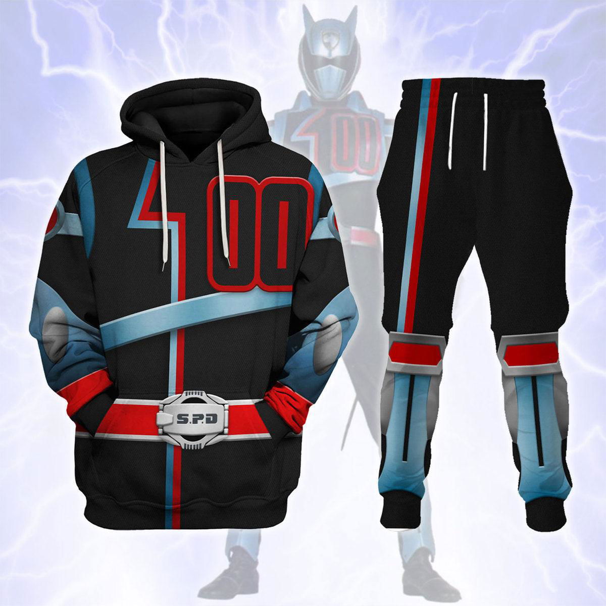 S.P.D 100 Hoodies Sweatshirt T-shirt Sweatpants Hawaiian Tracksuit