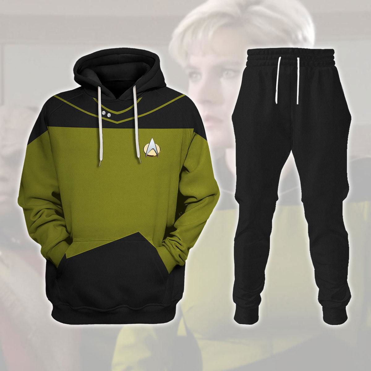 Tasha Yar Costume Officer Hoodie Sweatshirt T-Shirt Sweatpants Apparel