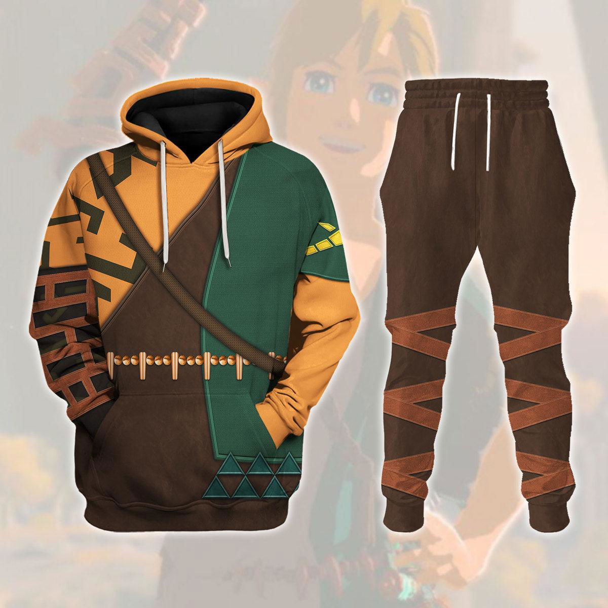 Tears Of The Kingdom Link Attire Unisex Hoodie Sweatshirt T-shirt Sweatpants Cosplay