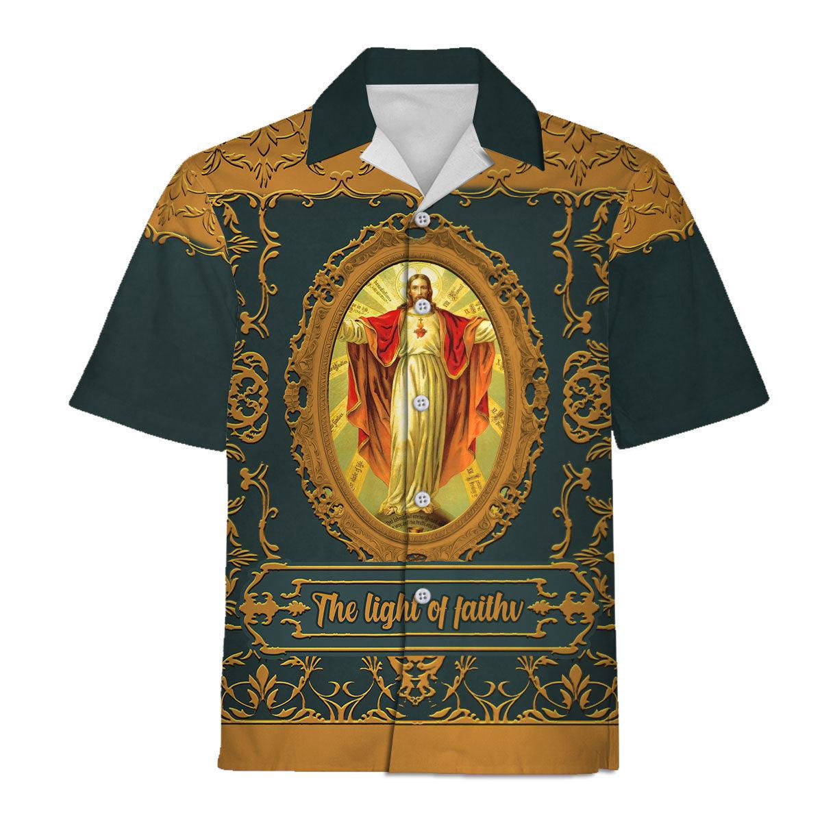 The Light Of Faith Jesus Christ Hawaiian Shirt