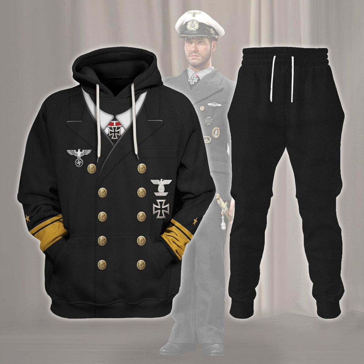 Theodor Krancke – Navy Group West – The Kriegsmarine Costume Hoodie Sweatshirt T-Shirt Tracksuit