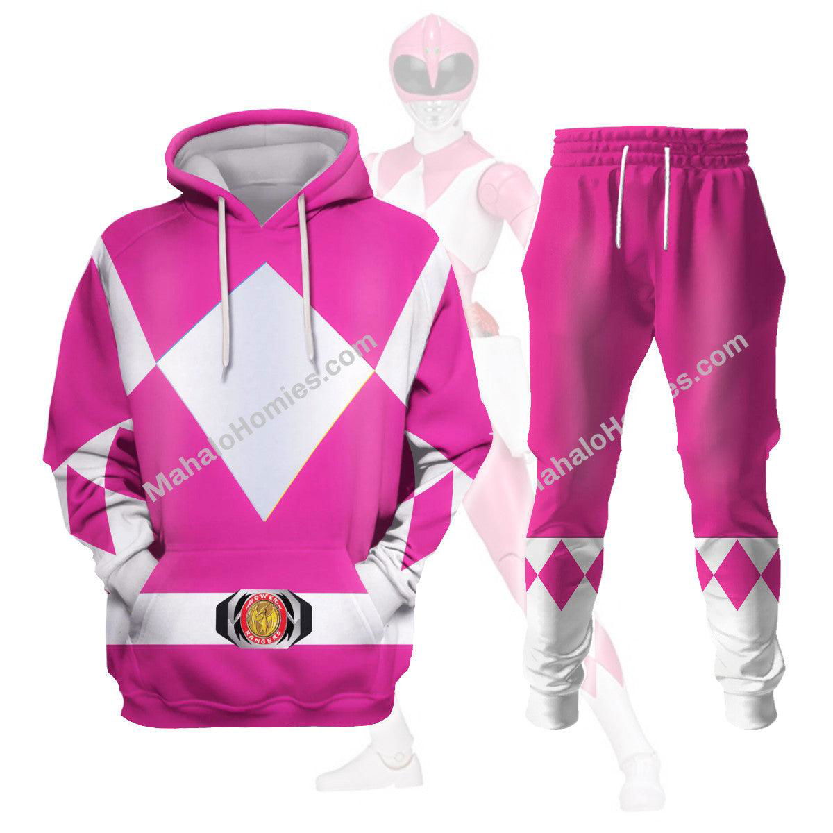 Unisex Tracksuit Hoodies Pink Power Ranger 3D Costumes