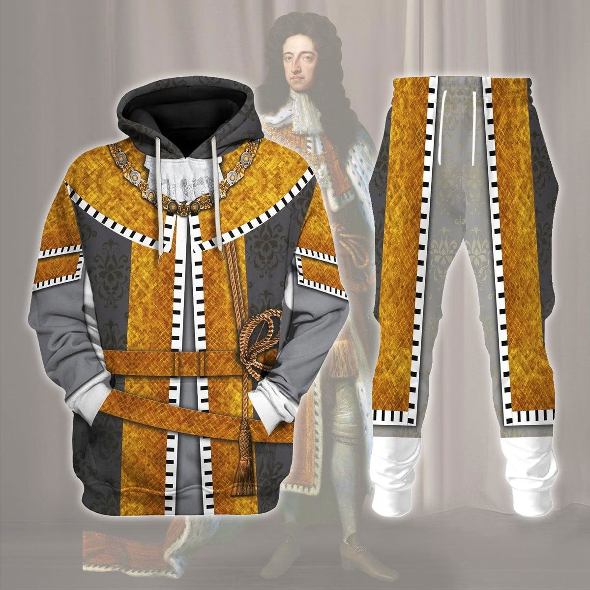 William III of England Costume Hoodie Sweatshirt T-Shirt Tracksuit