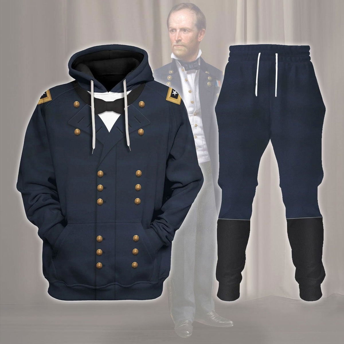 William Tecumseh Sherman Costume Hoodie Sweatshirt T-Shirt Tracksuit