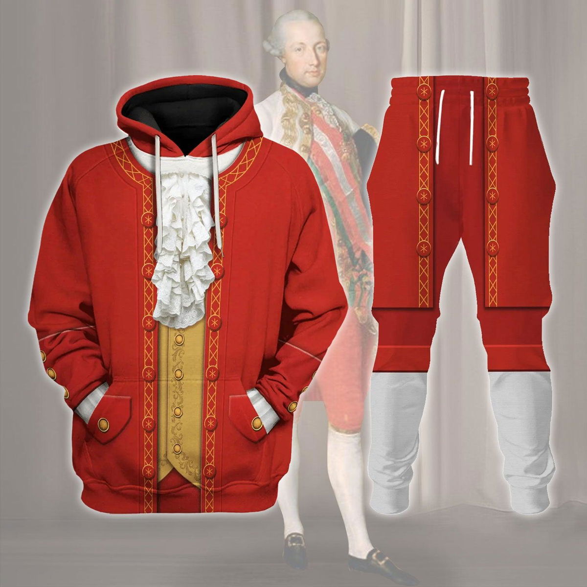 Wolfgang Amadeus Mozart Costume Hoodie Sweatshirt T-Shirt Tracksuit